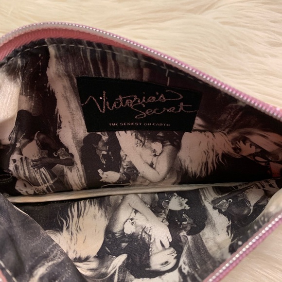 Victoria’s Secret Pink Sparkly Glitter Zip Bag Pouch - Picture 9 of 9